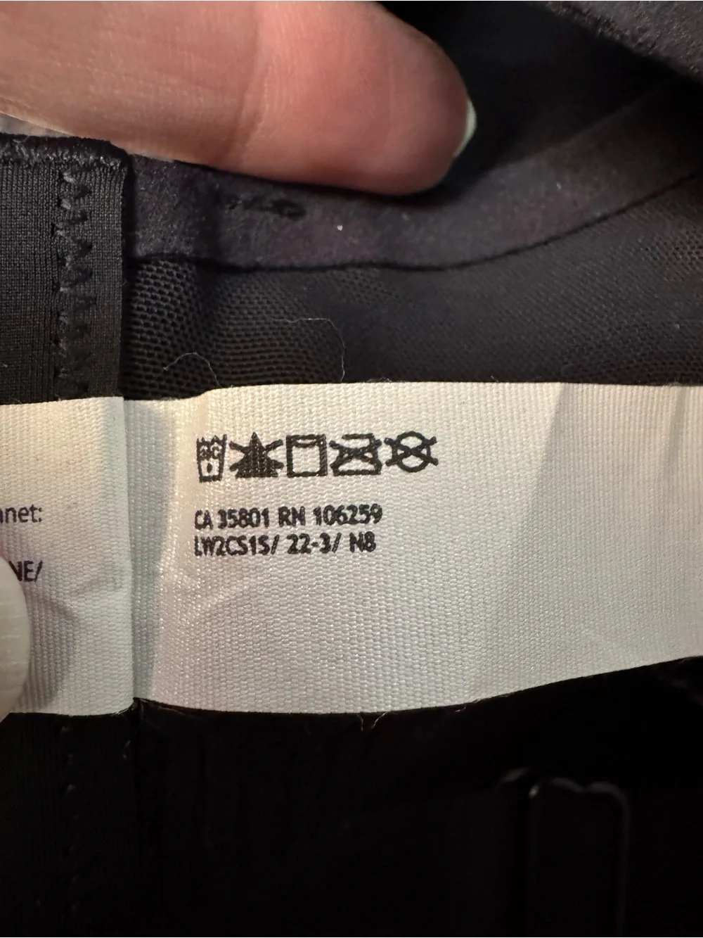Lululemon AirSupport Bra High Support, C-DDD Cups Black / Asphalt Grey (36DD)